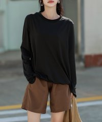 TeddyShop/テディショップ Teddyshop レディース水着 長袖ラッシュガード+ハーフパンツ+ビスチェ風ハイウエスト上下タンキニ 4点セット【返品不可商品】/505252894