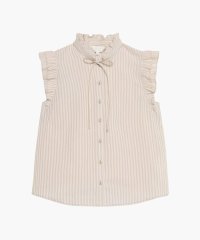 To b. by agnes b. OUTLET/【Outlet】 WU33 CHEMISE ストライプフリルブラウス/505305180