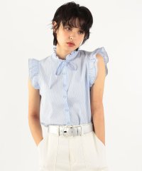 To b. by agnes b. OUTLET/【Outlet】 WU33 CHEMISE ストライプフリルブラウス/505305182