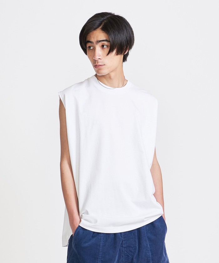 UNITED ARROWS GOLF ノースリーブ モックネック L