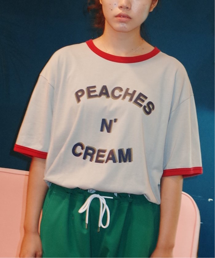 SON OF THE CHEESE / サノバチーズ】 PEACHES N CREAM TEE