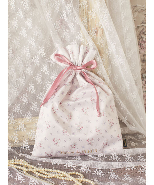 セール 40%OFF】フラワープリント巾着(505333717) | メゾンド