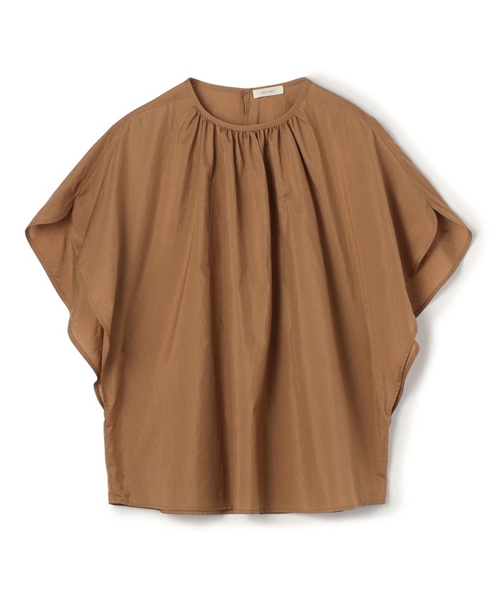 Bridget / half sleeve blouse(sugar/sesame/chocolate) – deres