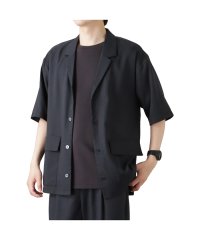 MAC HOUSE(men)/URBAN COLLECTION アーバンコレクション リネンライクポリエステル 半袖シャツ 4971573/505328932