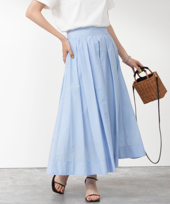 【新品未使用】NOLLEY'S sophi タッサータックフレアスカート NOLLEY'S Sophi（ノーリーズソフィ）の「タッサータックフレア