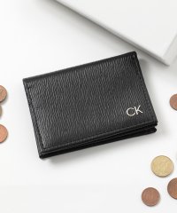 Calvin Klein/【Calvin Klein / カルバンクライン】CARD CASE / ワンポイント レザー　カードケース 父の日 ギフト プレゼント 贈り物/505290992