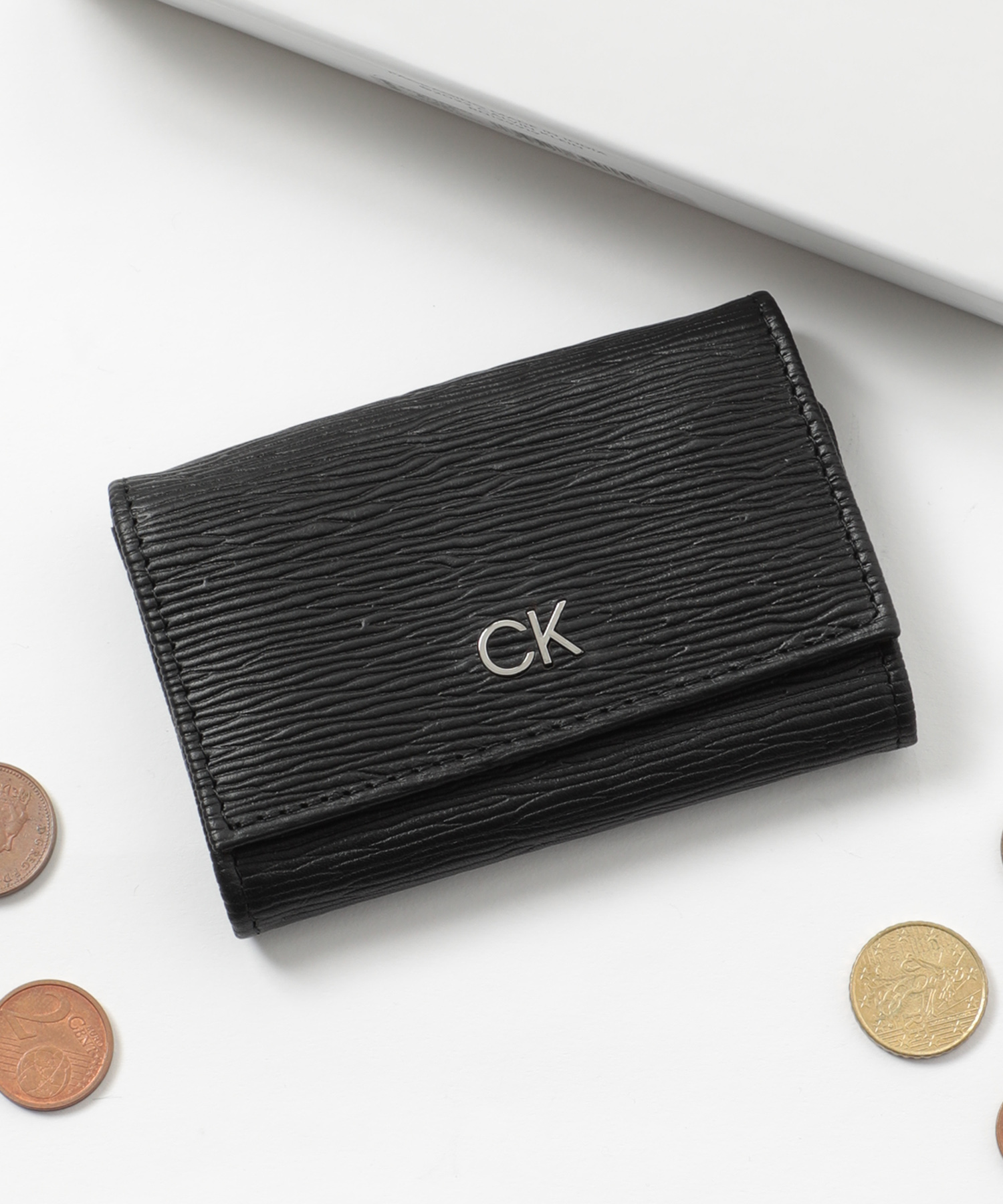 Calvin Klein / カルバンクライン】COIN CASE / ワンポイント レザー