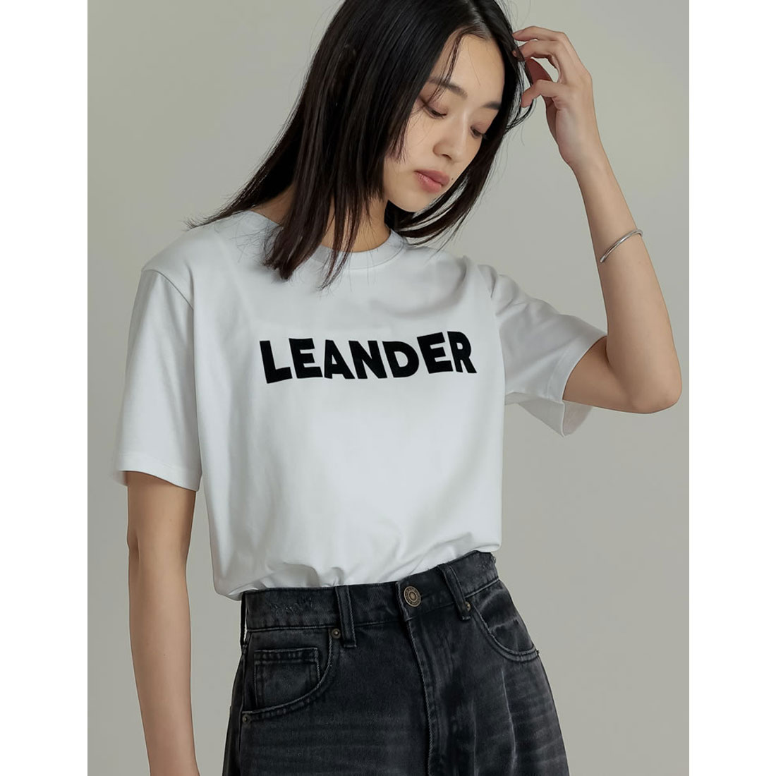 リエディ Re:EDIT フロッキーゴシックロゴTシャツ(505330878