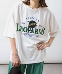 ZIP FIVE/TC度詰め天竺ロゴ刺繍半袖ビッグシルエットTシャツ/505335625