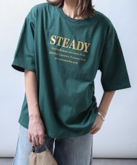 ZIP FIVE/TC度詰め天竺厚盛刺繍半袖ビッグシルエットTシャツ/505335626