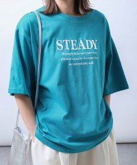 ZIP FIVE/TC度詰め天竺厚盛刺繍半袖ビッグシルエットTシャツ/505335626