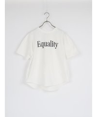 LASUD/soeur7 【手洗い可】「Equality」刺繍ロゴTシャツ/505333597