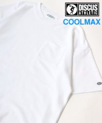 MARUKAWA/【DISCUS】ディスカス 接触冷感  COOLMAX ワンポイントTシャツ/刺繍 ポケット付 半袖Tシャツ/メンズ クールマックス 夏/505321732