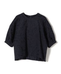 SHIPS WOMEN/Primary NavyLabel:〈手洗い可能〉ジャカード 袖 切替 ラグラン ブラウス/505338642