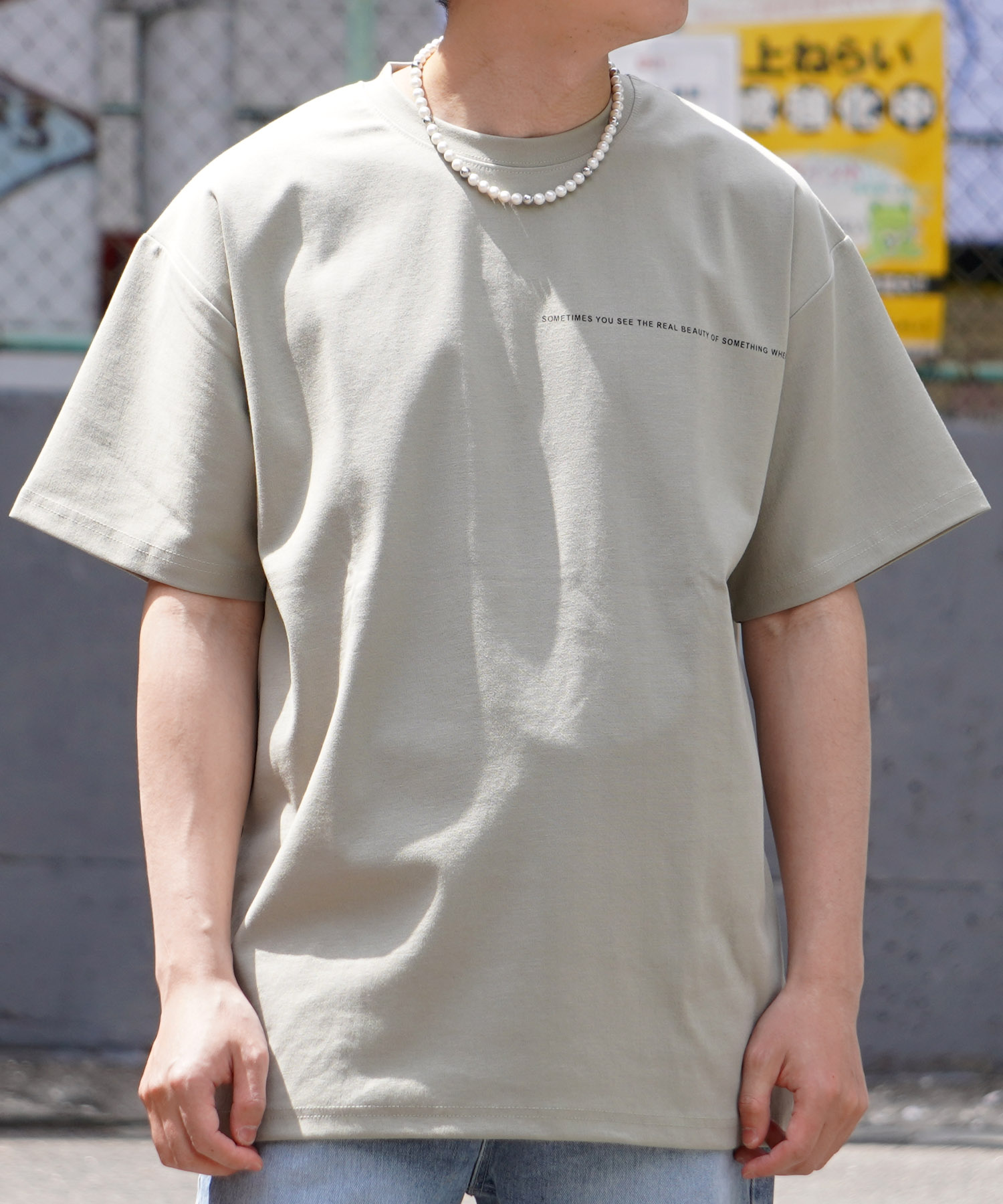 【 JEANS】★レッグウォッシュドエッセンシャルTシャツ☆ ジョーゼット Tシャツ（Tシャツ／カットソー）｜417 EDIFICE