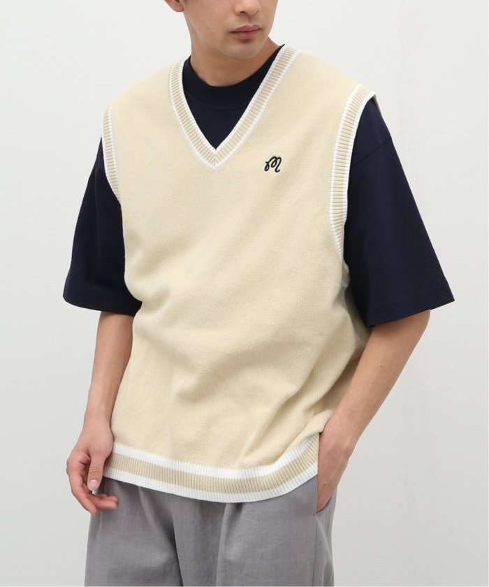 MALBON x WIND AND SEA ニットセーター ベージュ