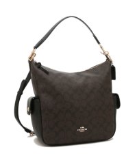 COACH/コーチ アウトレット ハンドバッグ ショルダーバッグ シグネチャー ブラウン ブラック レディース COACH C1523 IMAA8/505340101