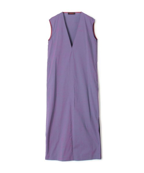 CABaN シルクネップストレッチ Vネックロングワンピース(505340587 
