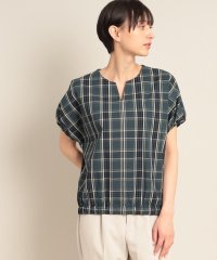Dessin/【洗える】キーネックギャザーブラウス<XS~L>/505340649