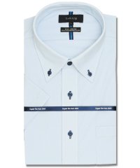 TAKA-Q/ノーアイロン ストレッチ 360度全方向に伸びる 吸水速乾 スタンダードフィット ボタンダウン半袖ニット 半袖 シャツ メンズ ワイシャツ ビジネス yシャツ /505340670