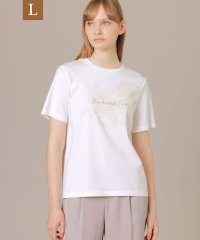 MACKINTOSH LONDON/【L】ボタニカルリーフプリントTシャツ/505310118