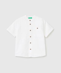 BENETTON (UNITED COLORS OF BENETTON BOYS)/キッズバンドカラー半袖リネンシャツB/505320194