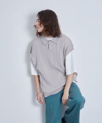 JUNRed/レースニットベスト/505330556