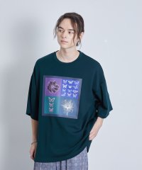 JUNRed/ButterflyプリントTシャツ/505333087