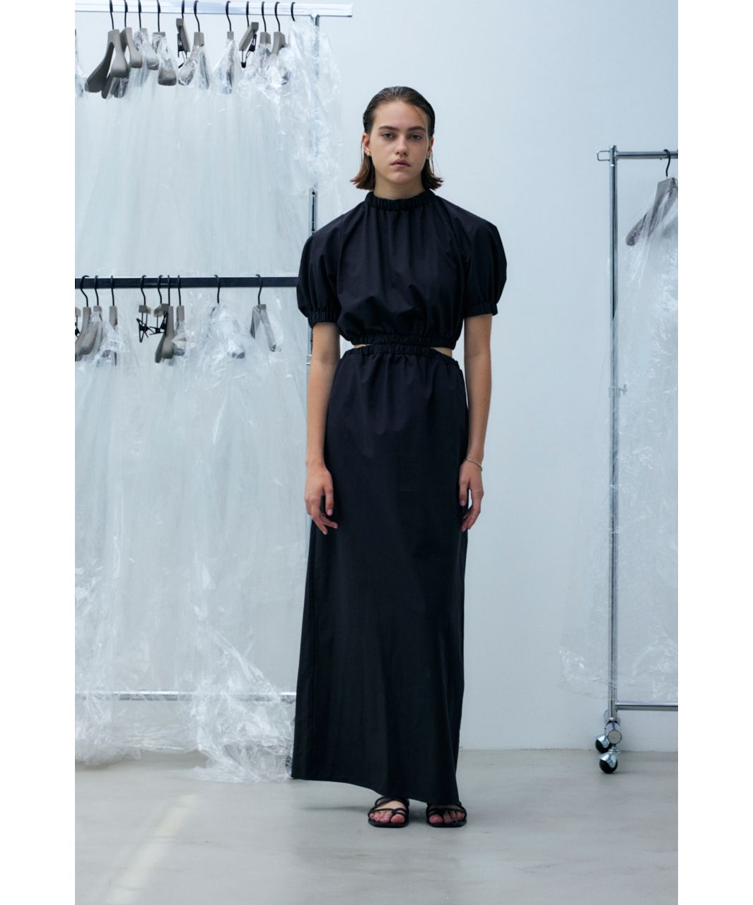 RIM.ARK リムアーク Shoulder gather shirt gown RIM.ARK（リムアーク）の「Shoulder gather shirt gown（シャツ
