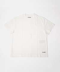 Jil Sander/ジルサンダー プラス JIL SANDER+ J40GC0001 J45048 Tシャツ メンズ レディース 半袖 ラウンドネック ロゴラベル 黒 白 カジュア/505340299