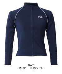 FILA/FILA長袖スクール水着ラッシュガードフルジップタイプ/505342265