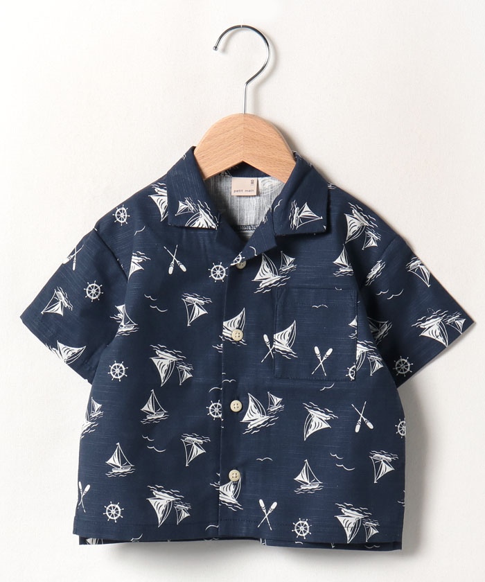 セール 40%OFF】マリン・バンダナ柄開襟シャツ(505338217 セール 40%OFF】マリン・バンダナ柄開襟シャツ(505338217