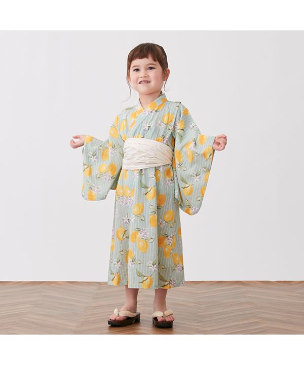 新品　プティマイン　浴衣130　アプレレクール　ブランシェス petit main プティマイン petit main 紫陽花浴衣 110-130cm