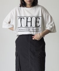 Riberry/THE U.O.Mロゴプリント半袖BIGTシャツ/505341662