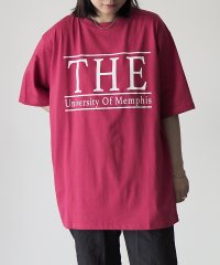 Riberry/THE U.O.Mロゴプリント半袖BIGTシャツ/505341662