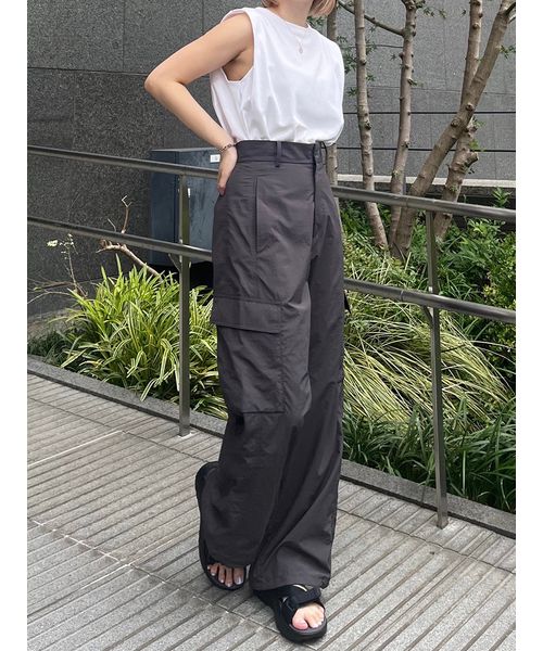 emmi atelier】ナイロンフレアパンツ(505343800) | emmi atelier(emmi