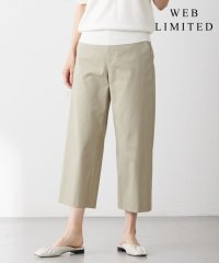 J.PRESS LADIES/【WEB限定カラーあり・セットアップ対応・洗える・撥水・防汚】コットンFITTYシャーク ワイド アンクル パンツ/505344440