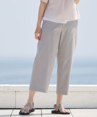 J.PRESS LADIES（LARGE SIZE）/【WEB限定カラーあり・セットアップ対応・洗える・撥水・防汚】コットンFITTYシャーク ワイド アンクル パンツ/505344442