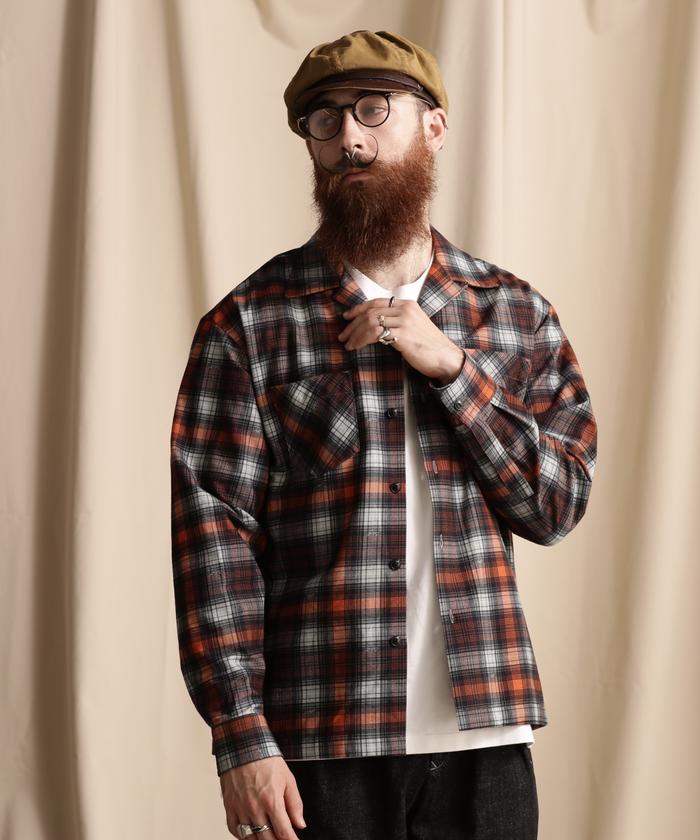 LS OMBRE NEL SHIRT/オンブレチェック ネルシャツ(505345002