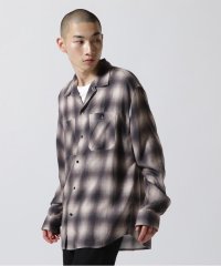 B'2nd/MINEDENIM / Drape Denim Ombre Check Loose Work SH/505345030