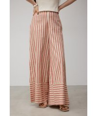 AZUL by moussy/CONTRAST BORDER WIDE PANTS/505345203