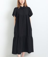MARTHA/マーサ MARTHA フレア袖鹿の子ティアードポロワンピース/504137197