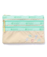 LeSportsac/3－ZIP COSMETICシーシェルエンブロイダリーACC/505336105