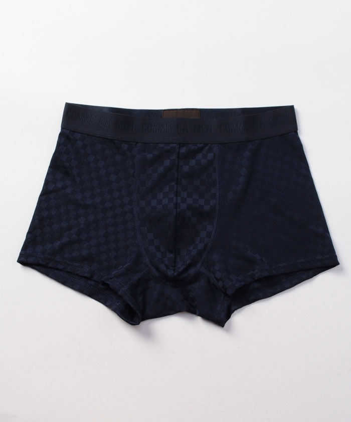 最高級のスーパー MEN CA COMME コムサメン コムサメン ボクサーパンツ(Mー 市松柄 下着・アンダーウェア