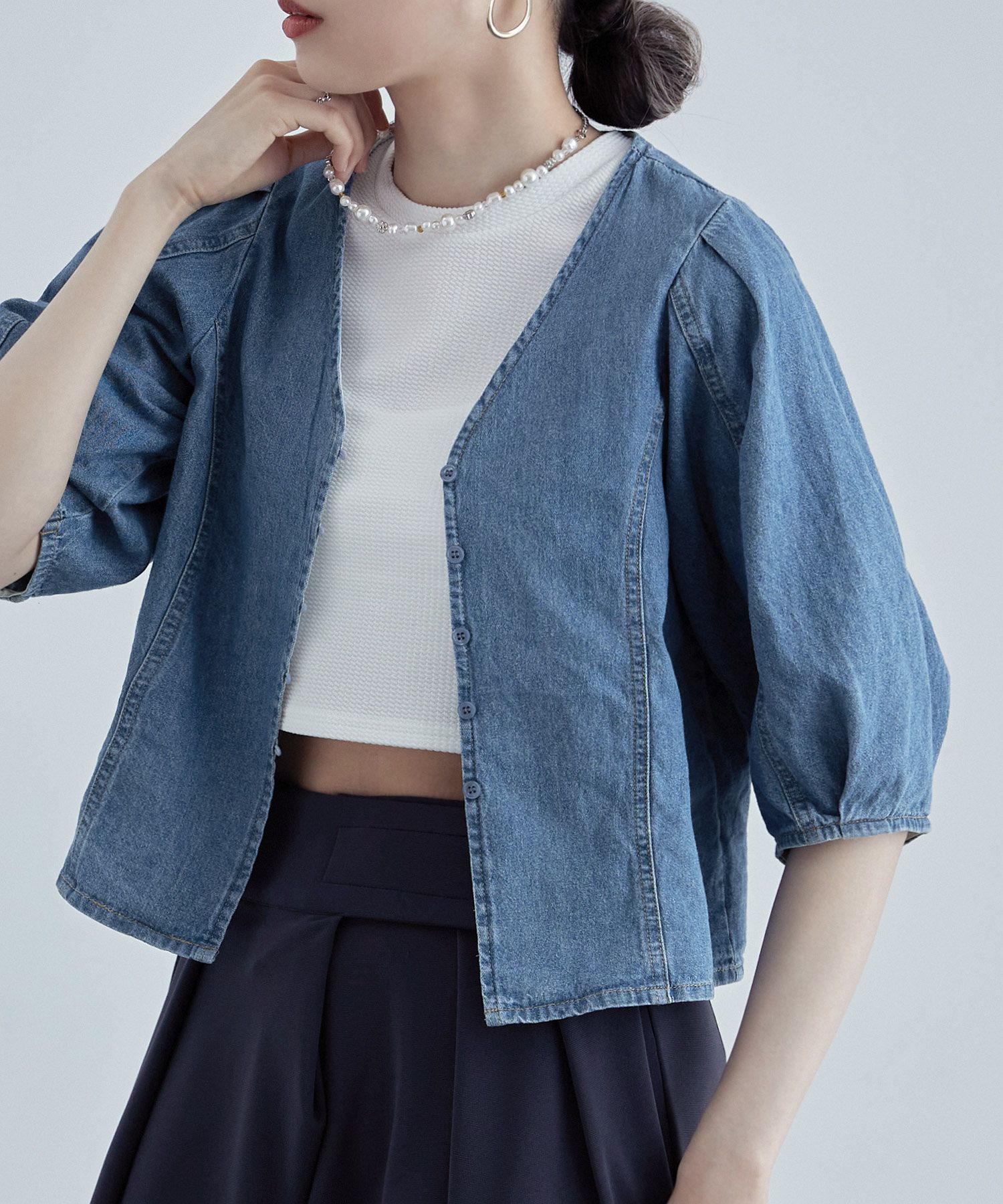 24SS◇SEZANE◇AMERIE エンブロイダリーブラウス エクリュ