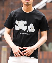 LUXSTYLE/Hollywood rich.&(ハリウッドリッチ)キルザパンクベアプリントTシャツ/Tシャツ メンズ 半袖 プリント テディベア パンク ロゴ 刺繍/505345900