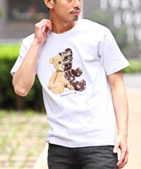 LUXSTYLE/Hollywood rich.&(ハリウッドリッチ)パンクベアフォトプリントTシャツ/Tシャツ メンズ 半袖 プリント パンク ロゴ/505345901