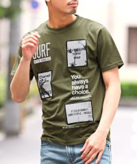 LUXSTYLE/ワッペンロゴプリントTシャツ/Tシャツ メンズ 半袖 ワッペン ロゴ プリント パームツリー サーフ/505345912