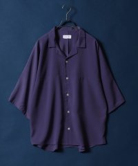 ANPAS/【ANPAS】Amunzen Oversized Dolman Sleeve Open Collar Shirt/梨地 オーバーサイズ オープンカラーシャツ/505345939