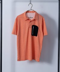Nylaus select/吸汗速乾 カチオン杢 異素材ポケット ドライポロシャツ/505346035